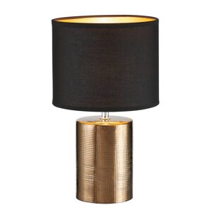 FISCHER & HONSEL Stolní lampa Bronz, válcová, černá/bronz
