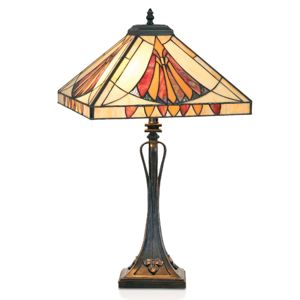 Artistar Půvabná stolní lampa AMALIA v Tiffany stylu