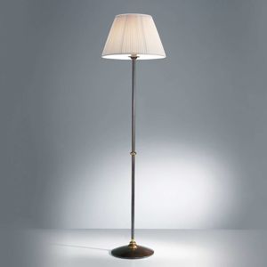 Cremasco Stojací lampa Classic s textilním stínidlem