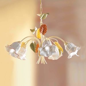 Ceramiche Závěsné světlo Flora florentinský styl 5zdrojové