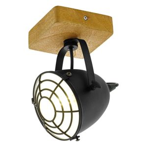 EGLO Stropní reflektor Gatebeck, ze dřeva a kovu, 1-žár