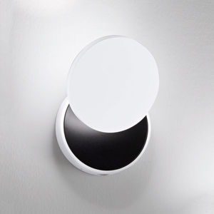 Fabas Luce LED nástěnné světlo Ara, čtecí spot, bílá-černá