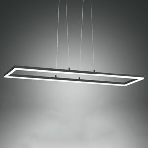 Fabas Luce LED závěsné světlo Bard, 92x32 cm, antracit