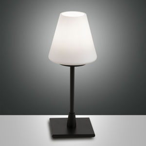Fabas Luce LED stolní lampa Lucy s dotykovým stmívačem, černá