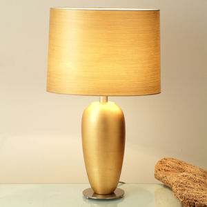 J. Holländer Klasická stolní lampa EPSILON zlatá, výška 65 cm