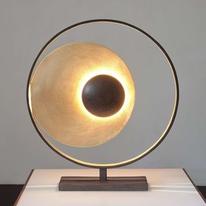 J. Holländer Stolní lampa Satellite zlatohnědá, výška 58