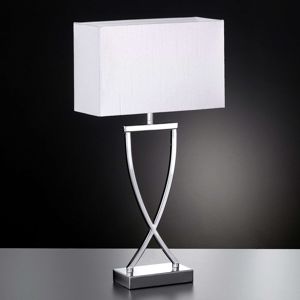 FISCHER & HONSEL Stolní lampa Anni chromovaná bílá