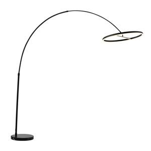 Lucande Lucande Virvera LED oblouková stojací lampa, černá