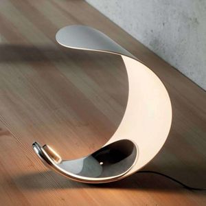 Luceplan Designová stolní lampa Curl s LED