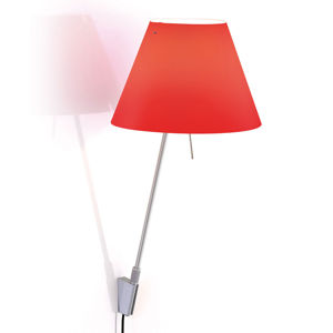 Luceplan Luceplan Costanzina nástěnné světlo hliník červená