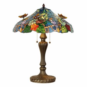 Clayre&Eef Mistrná stolní lampa Australia, Tiffany styl