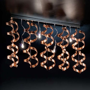 Mettallux Spirálové stropní světlo Copper