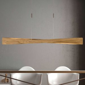 Lucande Lucande Lian LED závěsné světlo, dubové dřevo
