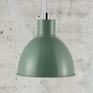 Nordlux Závěsné světlo Pop s kovovým stínidlem, zelená