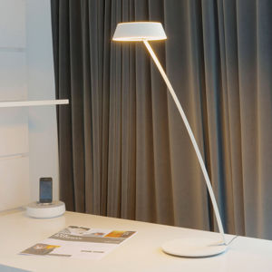 OLIGO OLIGO Glance LED stolní lampa oblouk bílá matná