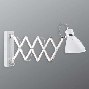 Steinhauer Vytahovací kovové nástěnné světlo Kordian, bílé