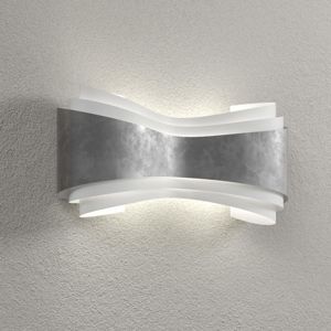 Selene Ionica - LED nástěnné světlo s lístkovým stříbrem