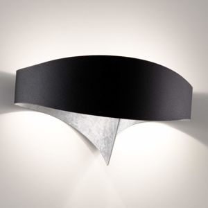 Selene LED nástěnné světlo Scudo s lístkovým stříbrem