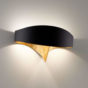 Selene Černozlaté designové nástěnné světlo Scudo