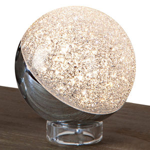 Schuller Stolní lampa LED Sphere, chrome, Ø 12 cm