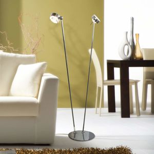 Top Light Flexibilní stojací lampa PUK FLOOR, chrom