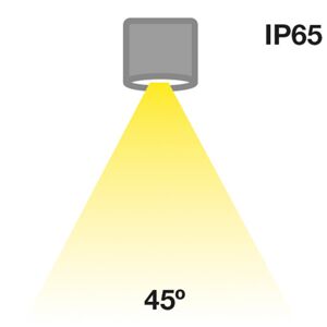 The Light Group SLC MiniOne Fixed LED downlight IP65 černá 930