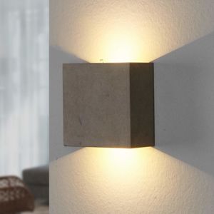 Lindby Yva– nástěnné LED svítidlo z betonu