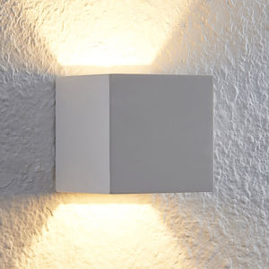 Lindby Lindby Quaso LED nástěnné světlo z bílé sádry