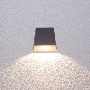 Lucande Široké venkovní nástěnné svítidlo Hanno s LED