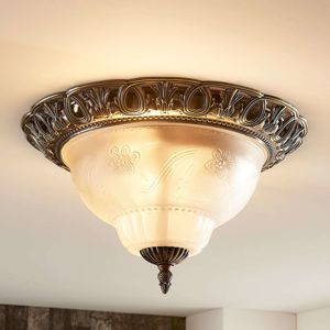 Lindby Klasická stropní lampa Anni, leptané sklo
