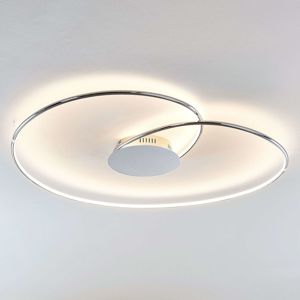 Lindby Lindby Joline LED stropní světlo, chrom, 90 cm