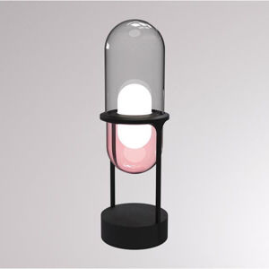 LOUM LOUM Pille LED stolní lampa šedá/růžová